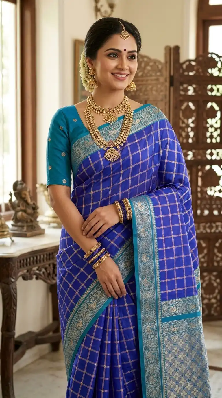 Pure Zari Kanchipuram Heritage Saree